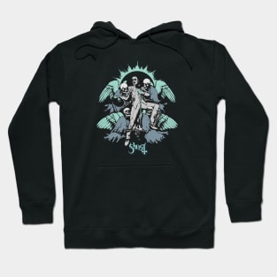 Ghost Retro Style Mint Green Hoodie